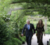 Le Premier ministre Boris Johnson et sa femme Carrie arrivent pour une réception au projet Eden lors du sommet du G7 à Cornwall, Royaume Uni, le 11 juin 2021.