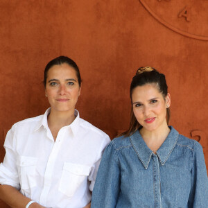 Joyce Jonathan et sa soeur Sarah au village des Internationaux de France de Roland Garros à Paris le 9 juin 2021. © Dominique Jacovides / Bestimage