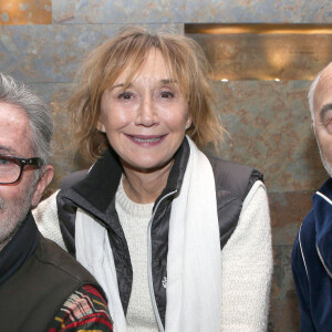 Thierry Lhermitte, Marie-Anne Chazel et Gérard Jugnot - 40ème anniversaire des "Bronzés font du ski", avec la présence des acteurs et du réalisateur à Val d'Isère le 11 Janvier 2020. © Pascal Fayolle / Bestimage