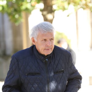 Patrick Poivre d'Arvor (PPDA) - Obsèques du journaliste, animateur de télévision et animateur de radio français Philippe Gildas en la salle de la Coupole au crématorium du cimetière du Père-Lachaise à Paris, France, le 5 novembre 2018. 