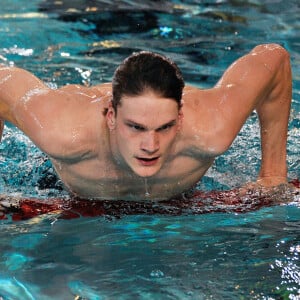 Yannick Agnel lors des Championnats d' Europe de Natation a Chartres le 25 Novembre 2012.