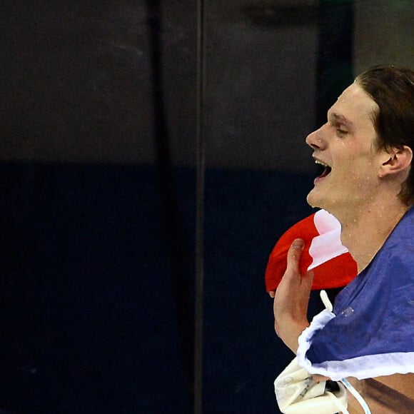 Archive - Yannick Agnel (fra) - 200m nage libre lors des Jeux olympiques de Londres, Royaume Uni, le 30 juillet 2012. © Anthony Bibard/Panoramic/Bestimage