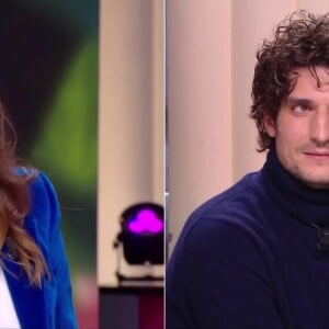 Laetitia Casta et Louis Garrel sur le plateau de "Quotidien" le 13 décembre.