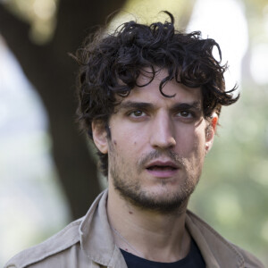 Louis Garrel lors du photocall du film "Le Redoutable" à Rome le 18 octobre 2017. 