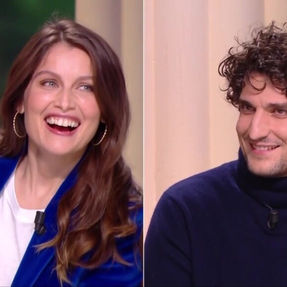 Laetitia Casta et Louis Garrel très complices sur le plateau de "Quotidien".