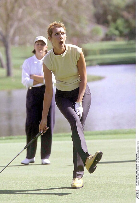 Céline Dion au tournoi de Golf du Rancho Mirage de Californie