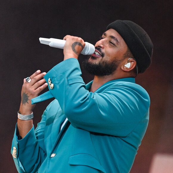 Slimane au Festival Francofolies 2021, à La Rochelle. Le 10 septembre 2021.