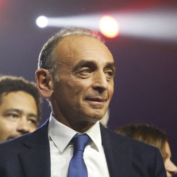 Premier meeting d'Eric Zemmour, candidat à l'élection présidentielle avec son parti "Reconquête !" à Villepinte le 5 décembre 2021.