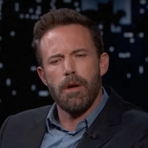 Ben Affleck sur le plateau de l'émission "Jimmy Kimmel Live!" à Los Angeles.