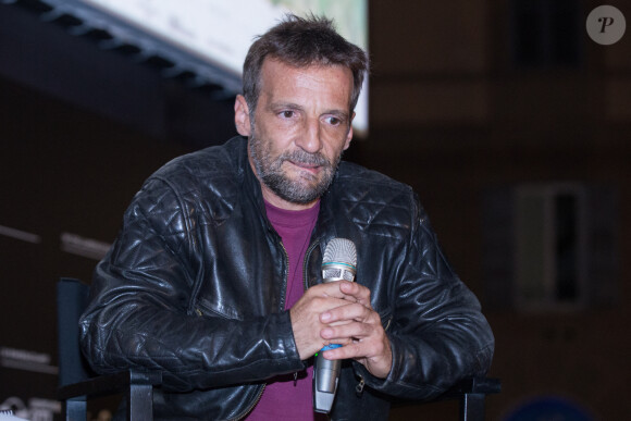 Mathieu Kassovitz participe au festival "Il Cinema in Piazza" à Rome. Le 28 juillet 2019.