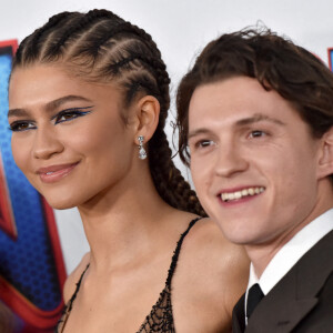Zendaya and Tom Holland à la première du film "Spider-Man: No Way Home" à Los Angeles, le 13 décembre 2021.