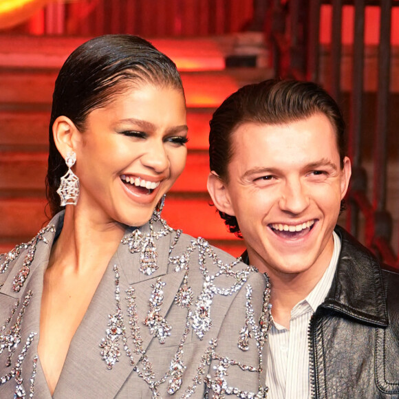 Zendaya et Tom Holland à la première du film "Spider-Man: No Way Home" à Londres, le 5 décembre 2021.