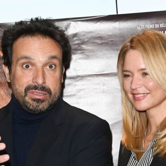 Bruno Salomone et Virginie Efira à la première du film "Madeleine Collins" au cinéma UGC Ciné Cité Les Halles à Paris, le 21 décembre 2021. © Guirec Coadic/Bestimage