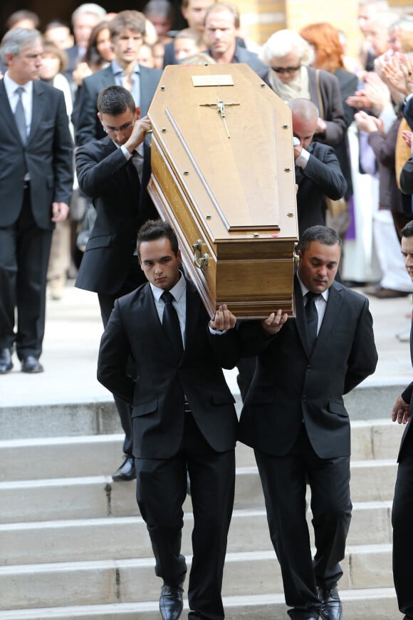 Obsèques de Pierre Mondy à Paris, le 20 septembre 2012