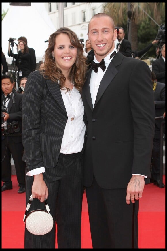 Laure Manaudou et Frédérick Bousquet - Montée des marches du film "La princesse de Montpensier" lors du 63e Festival de Cannes le 16 mai 2010.