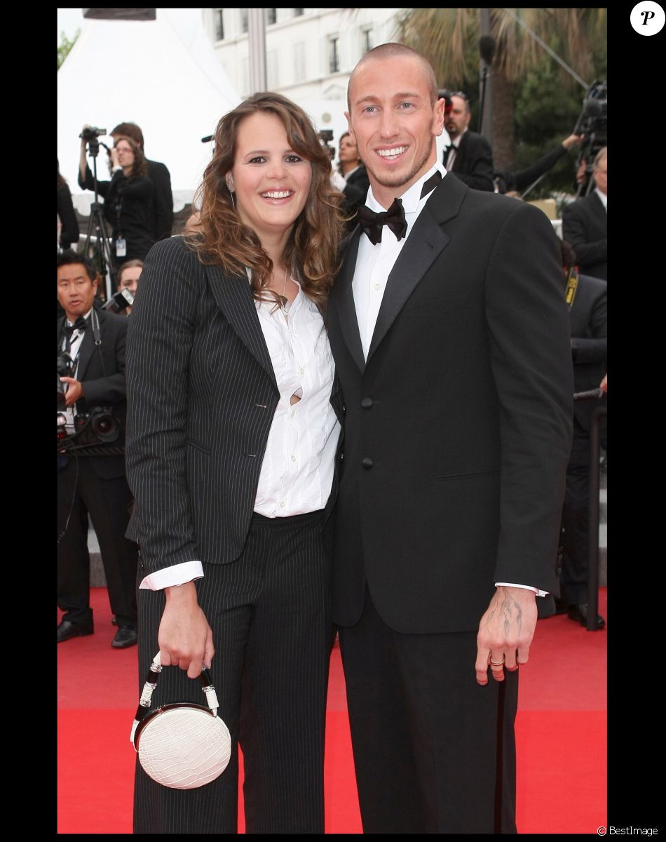 Laure Manaudou et Frédérick Bousquet - Montée des marches du film "La princesse de Montpensier" lors du 63e Festival de Cannes le 16 mai 2010.