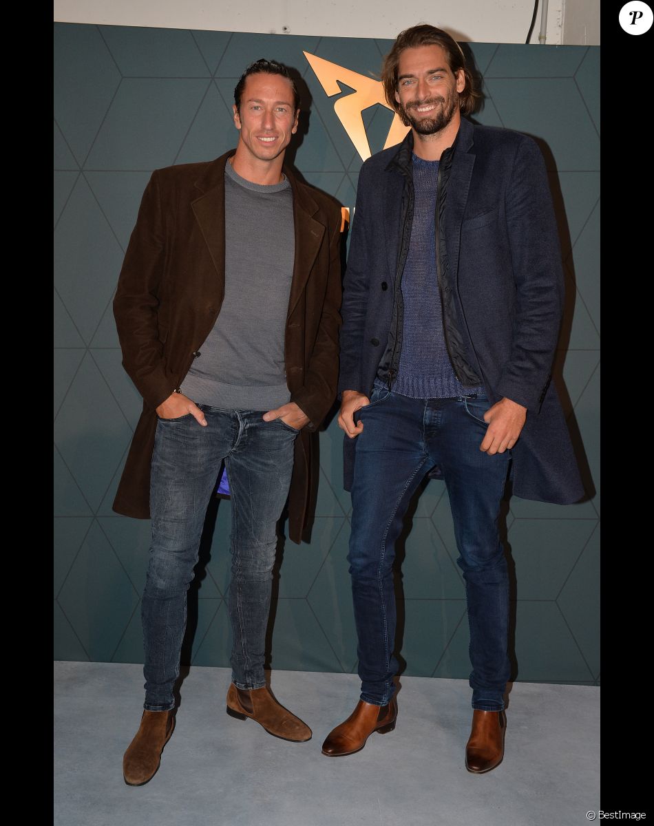 Exclusif - Frédérick Bousquet et Camille Lacourt - Cupra France inaugure son circuit automobile éphémère "The roof of driving experience" sur les toits de Paris le 25 septembre 2019. © Christophe Clovis - Veeren Ramsamy / Bestimage
