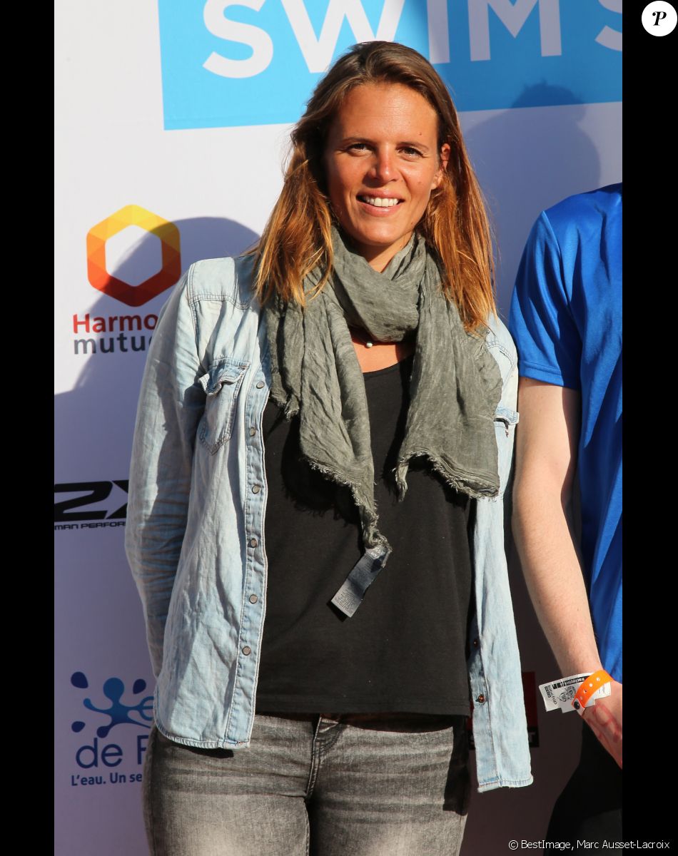 Exclusif - Laure Manaudou - 2ème édition de l'Open Swin Stars "Paris à la nage" au bassin de la Villette à Paris. Le 2 juillet 2016 © Marc Ausset-Lacroix / Bestimage