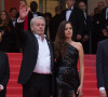 Alain Delon (Palme d'Or d'Honneur du 72ème festival de Cannes) et sa fille Anouchka - Montée des marches du film "A Hidden Life" lors du 72ème Festival International du Film de Cannes. Le 19 mai 2019