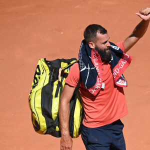 Benoît Paire a été battu, 5-7, 6-2, 6-1, 7-6, lors du 1er tour simples Messieurs des Internationaux de France à Roland Garros, à Paris, France, le 31 mai 2021. © Chryslene Caillaud/Panoramic/Bestimage