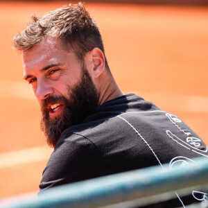 Benoît Paire en double lors des internationaux de tennis Open ATP à Parme, Italie