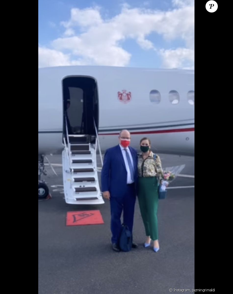 Jazmin Grace Grimaldi et son père prince Albert de Monaco, sur Instagram, 2021.