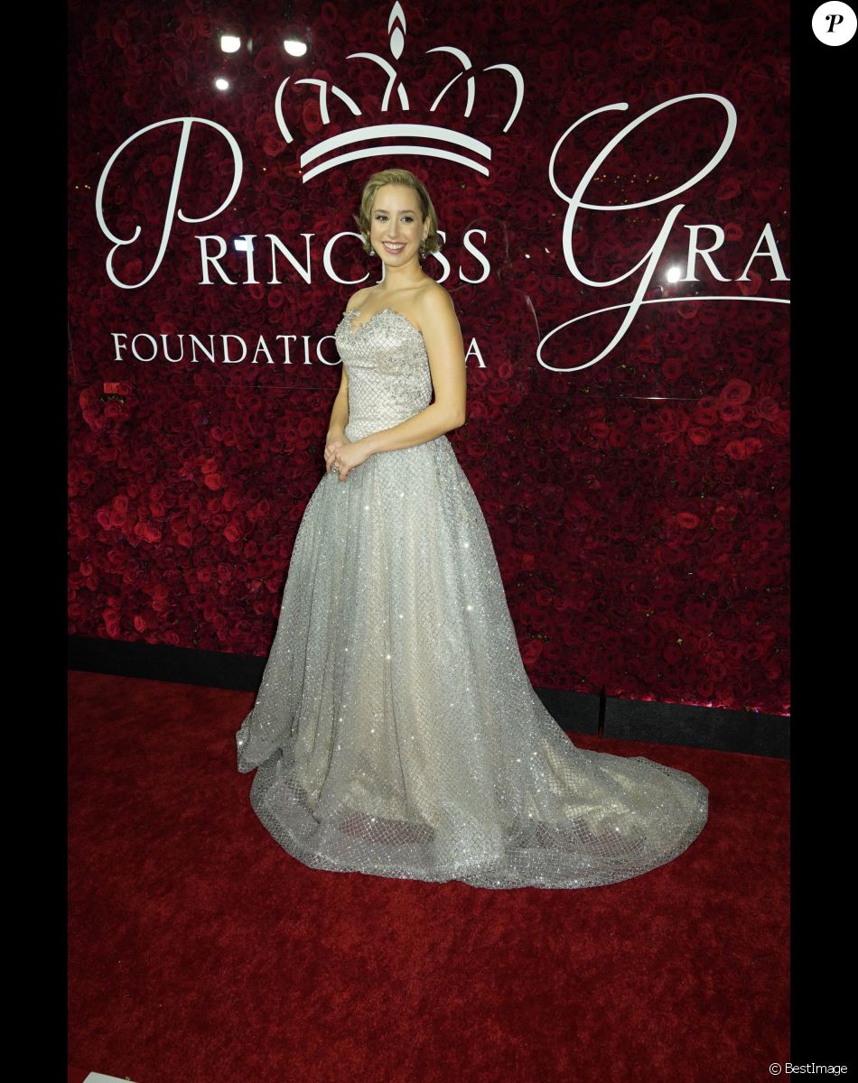 Jazmin Grace-Grimaldi au photocall de la soirée Princess Grace Awards 2019 à l'hôtel Plaza de New York le 25 novembre 219.