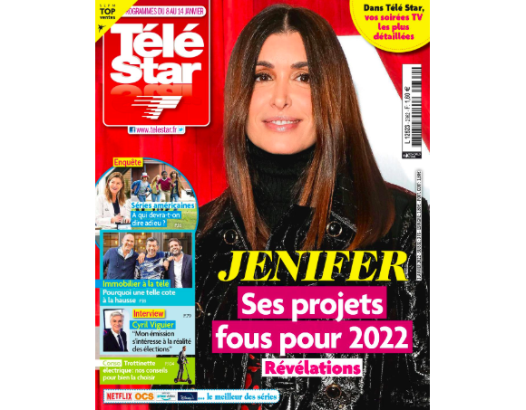 Couverture du magazine "Télé Star" du 3 janvier 2022