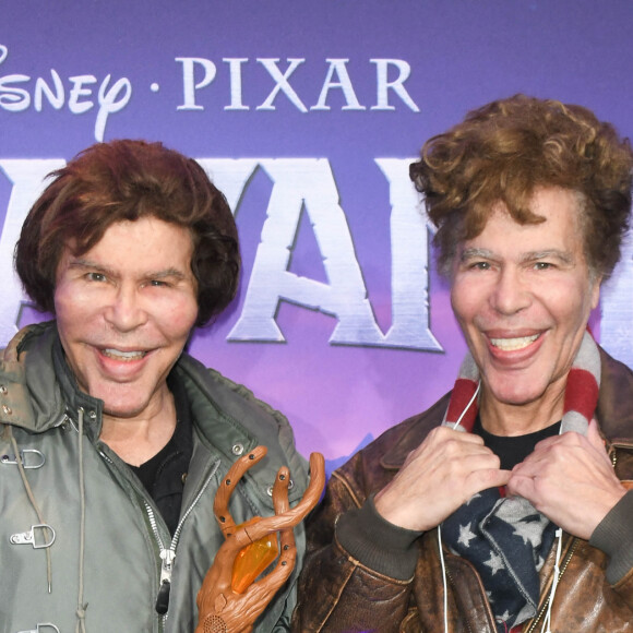 Grichka Bogdanoff (Bogdanov) et Igor Bogdanoff (Bogdanov) à la première du film "En Avant" au cinéma UGC Normandie à Paris, le 26 février 2020. © Guirec Coadic/Bestimage