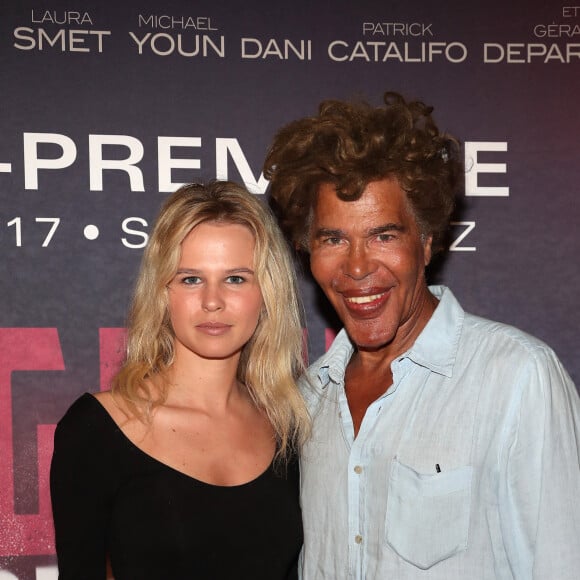 Exclusif - Igor Bogdanov (Bogdanoff) et sa compagne Julie Jardon - Avant-première du film "Carbone" au cinéma La Renaissance à Saint-Tropez, le 19 août 2017. © Dominique Jacovides/Cyril Moreau/Bestimage