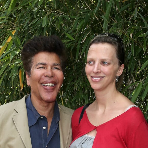 Igor Bogdanoff et sa femme Amélie de Bourbon Parme (enceinte) - People au village des Internationaux de France de tennis de Roland Garros à Paris, le 31 mai  2014.