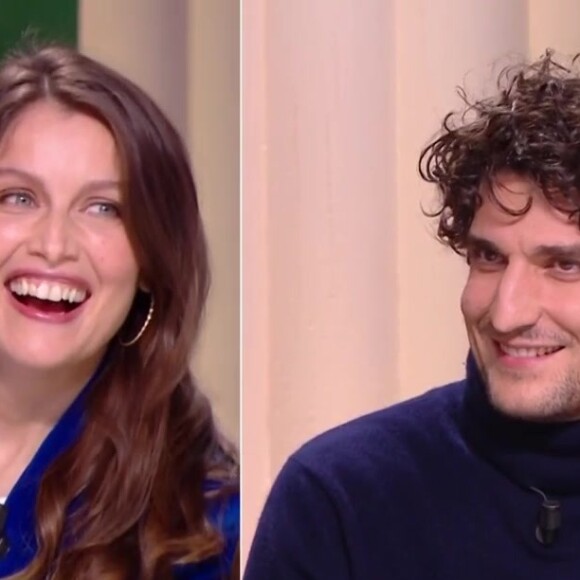 Laetitia Casta et Louis Garrel très complices sur le plateau de "Quotidien".