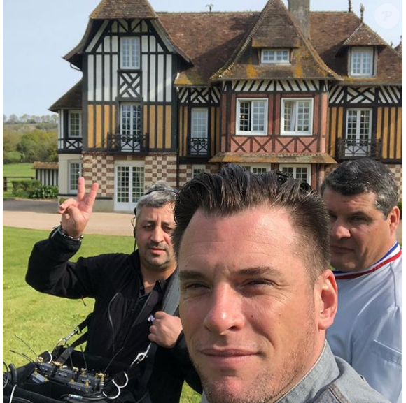 Norbert et Bruno Cormerais sur le tournage de "La Meilleure Boulangerie de France", le 17 avril 2019