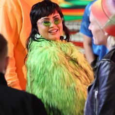 Demi Lovato - Personnalités à la fête au Monica Pier de Santa Monica après le mariage de P.Hilton et C.Reum le 12 novembre 2021