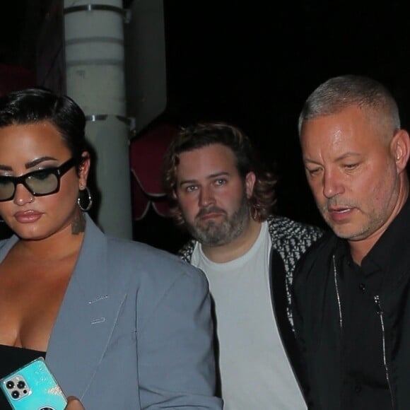 Demi Lovato arrive au club Delilah à West Hollywood, Los Angeles, le 25 septembre 2021.