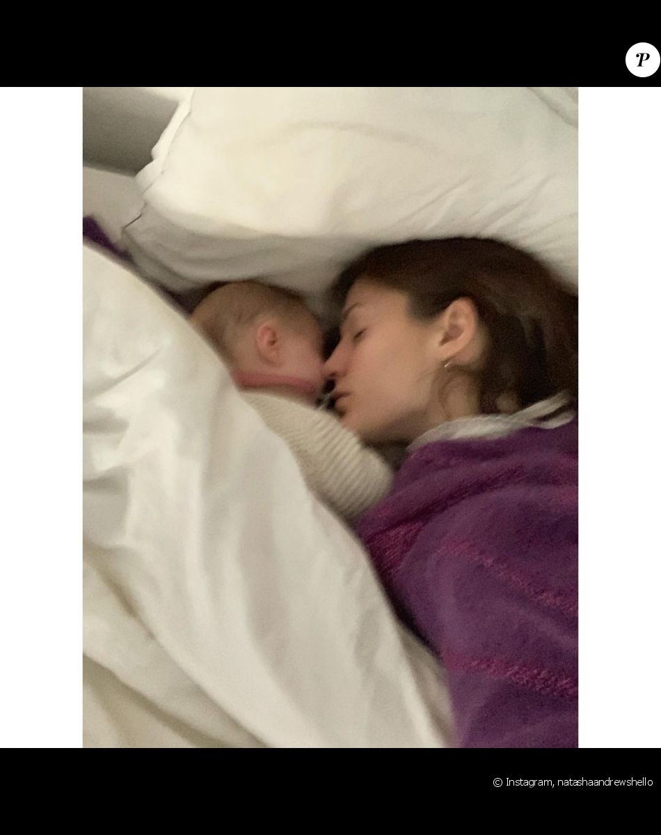 Natasha Andrews et Billie, une des deux filles qu'elle partage avec son compagnon Pierre Niney, sur Instagram, 2019.