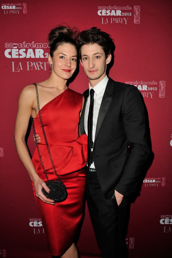 Pierre Niney et sa compagne Natasha Andrews - Soiree Cesar 2013 'La Party' au Club 79 a l'occasion de la 38eme ceremonie des Cesar a Paris le 22 fevrier 2013.