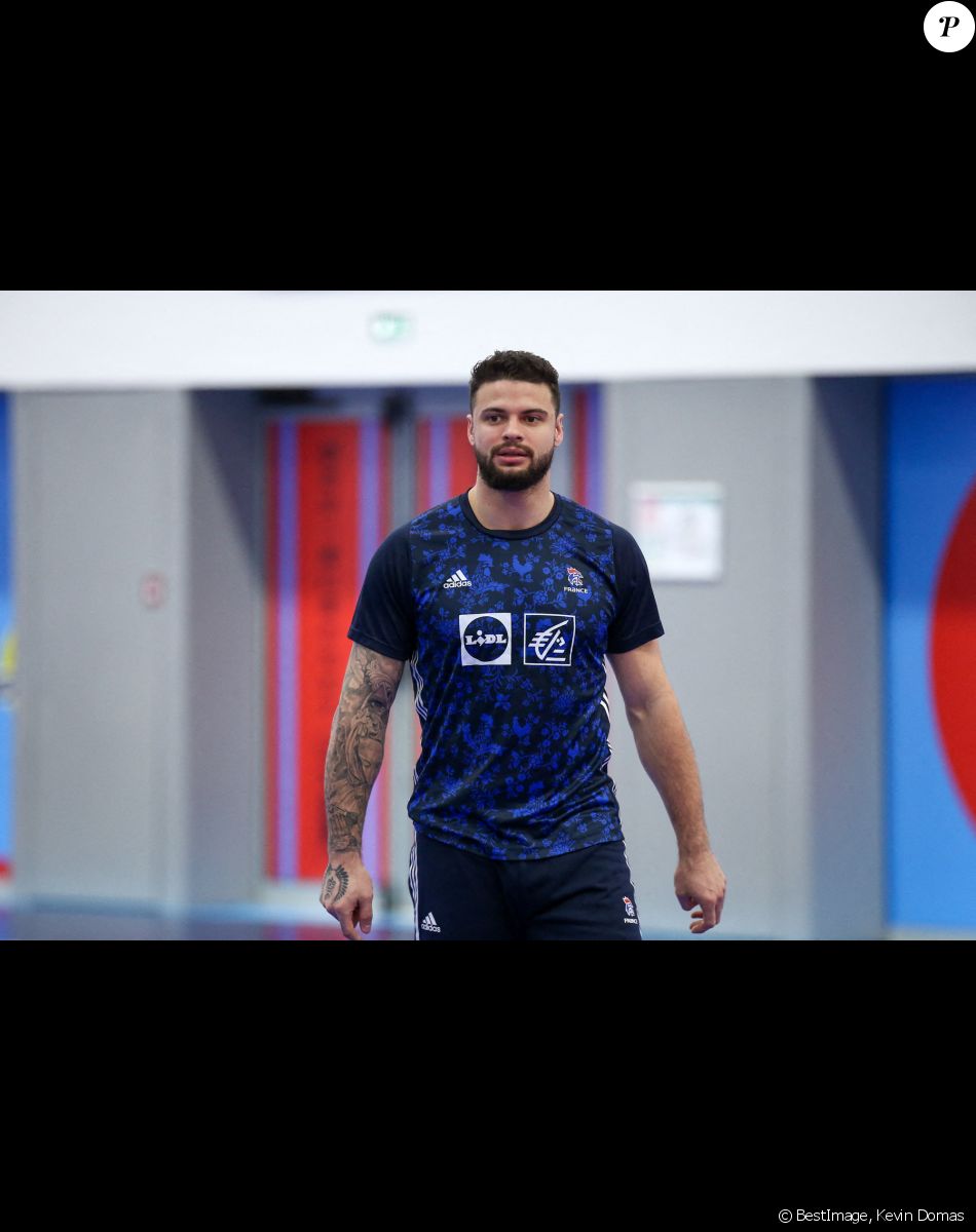Elohim Prandi (Equipe de France) - Entraînement de l'équipe de France de handball. Paris. Le 3 novembre 2021. © Kevin Domas / Panoramic / Bestimage