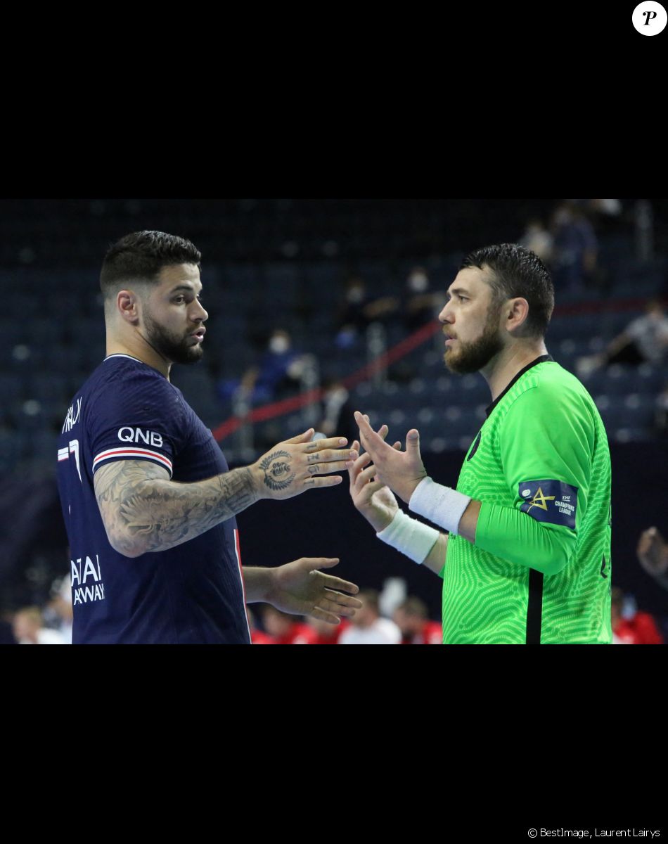 Elohim Prandi - Le Paris Saint Germain éliminé aux portes de la finale (33 - 35) - Match de handball Paris Saint Germain VS Aalborg Håndbold lors de la ligue des champions EHP - Finale 4 - 1/2 à Cologne le 12 juin 2021. © Laurent Lairys / Panoramic / Bestimage