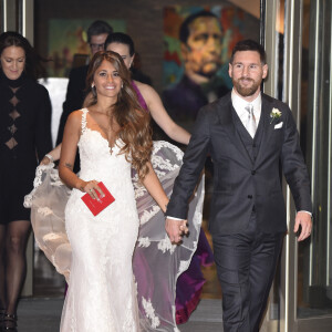 Mariage de Lionel Leo Messi et de Antonella Roccuzzo au City Center à Rosario, le 30 juin 2017.