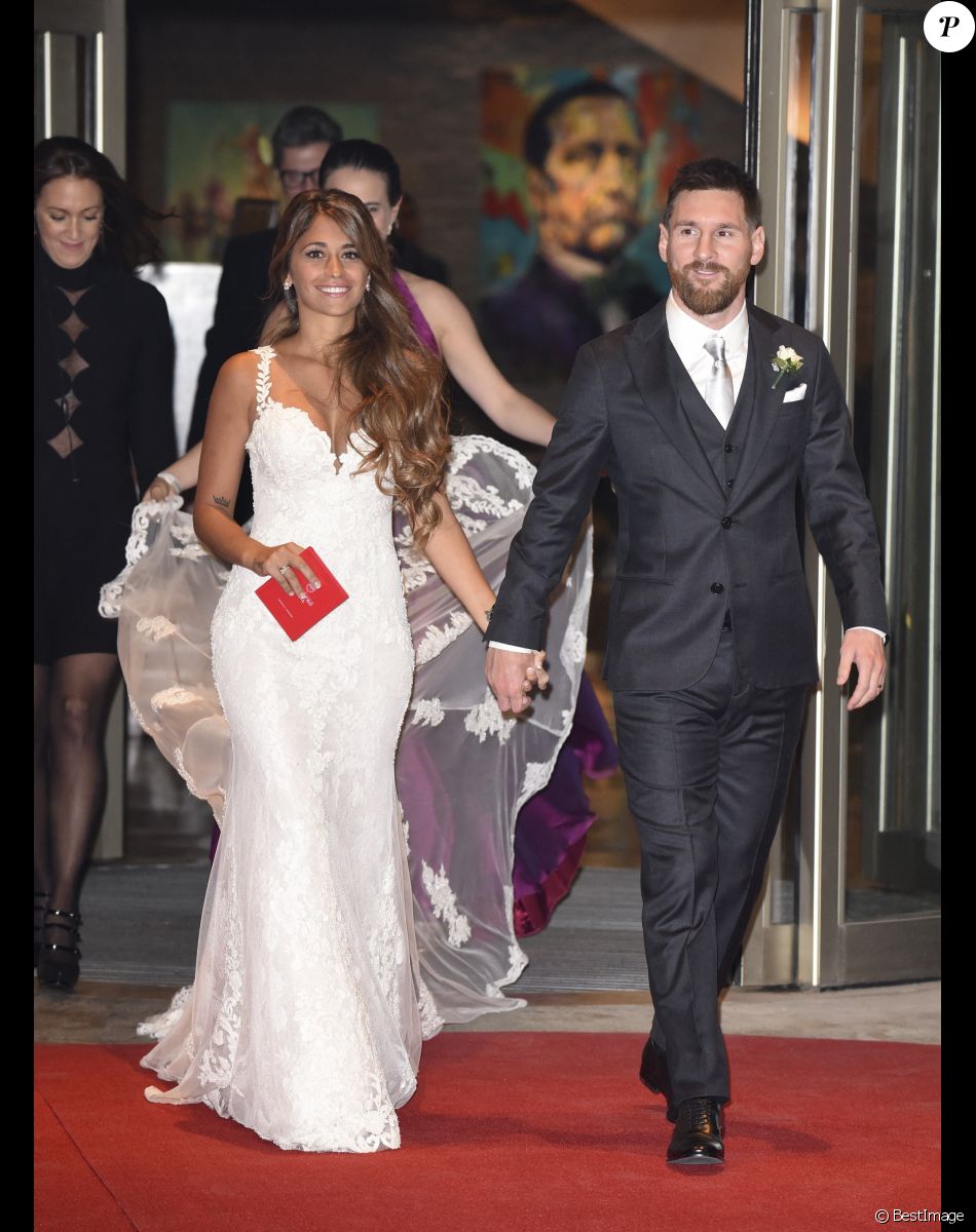 Mariage de Lionel Leo Messi et de Antonella Roccuzzo au City Center à Rosario, le 30 juin 2017.