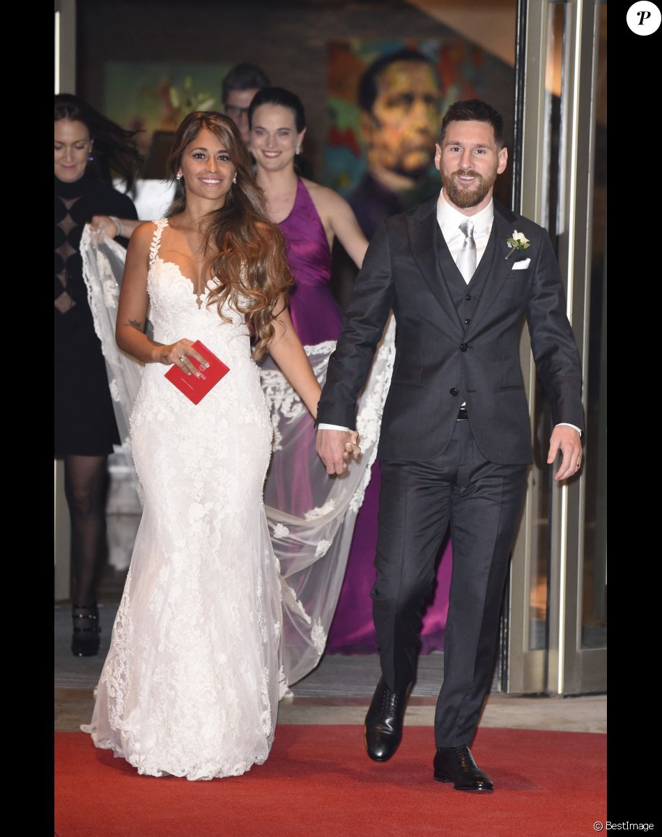 Mariage de Lionel Leo Messi et de Antonella Roccuzzo au City Center à Rosario, le 30 juin 2017.