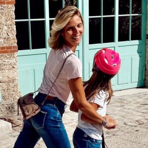 Sylvie Tellier avec sa fille Margaux, septembre 2021
