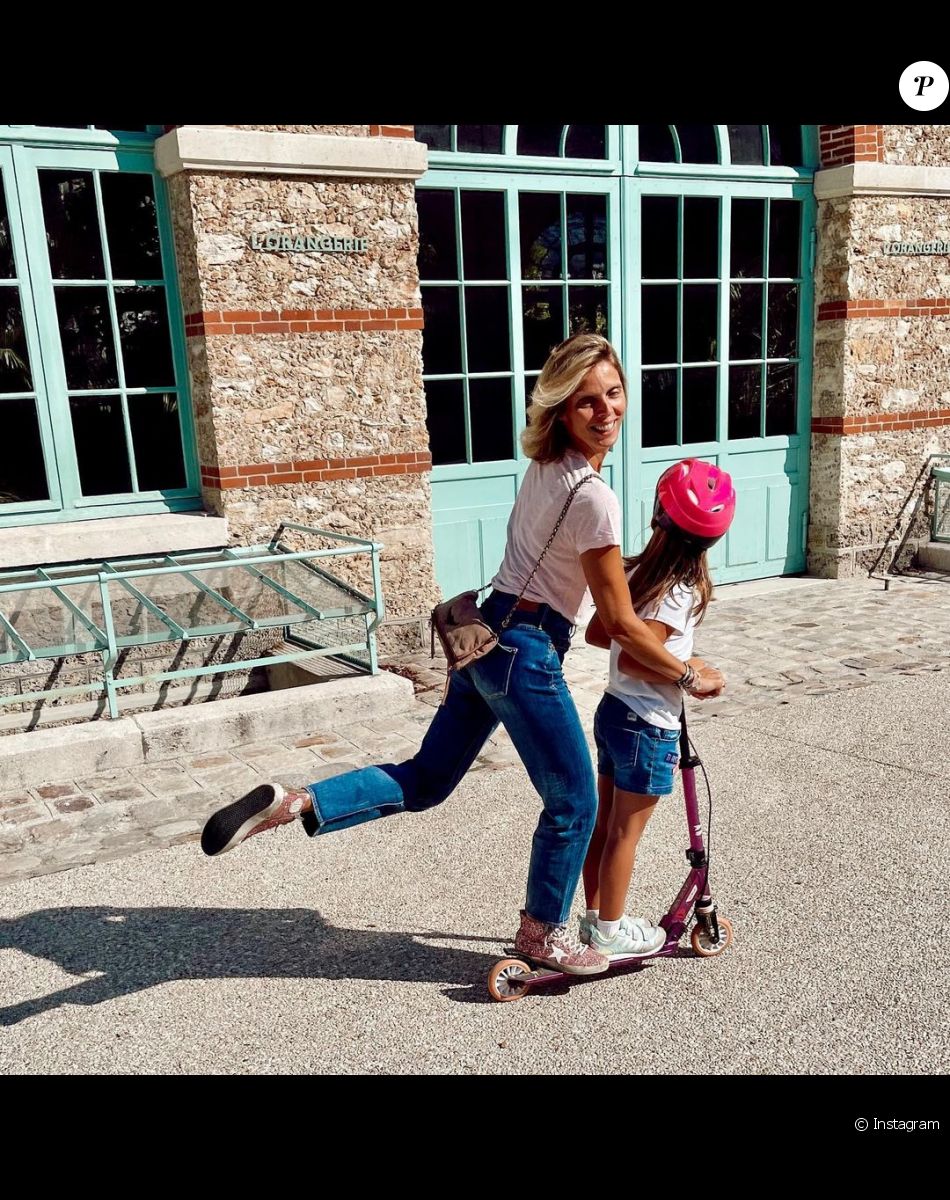 Sylvie Tellier avec sa fille Margaux, septembre 2021