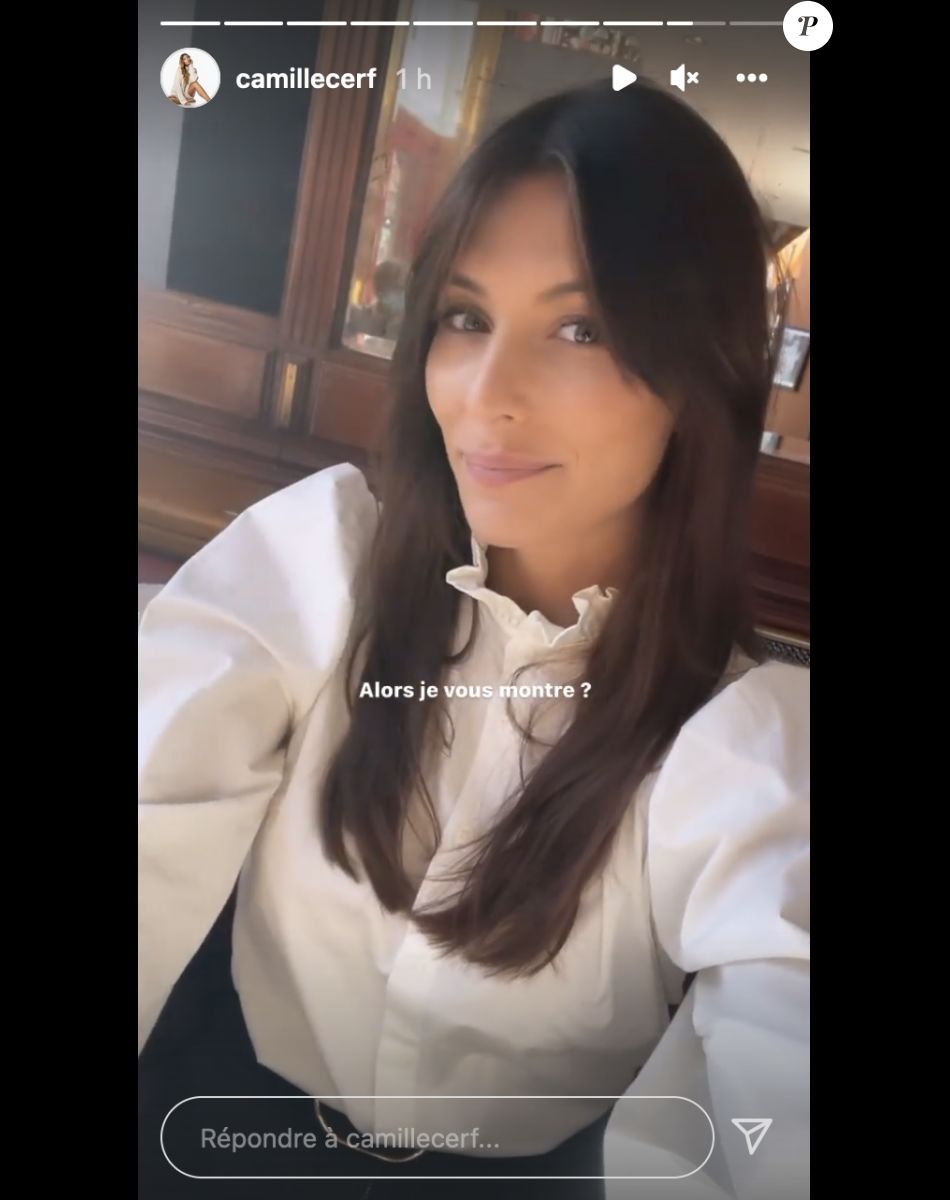Camille Cerf dévoile son nouveau look sur Instagram