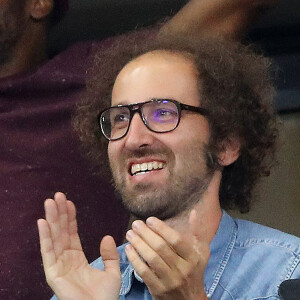 Thomas Bangalter (groupe Daft Punk) dans les tribunes lors de la Ligue des nations opposant la France aux Pays-Bas, au Stade de France, à Saint-Denis, Seine Saint-Denis, France, le 9 septembre 2018. © Cyril Moreau/Bestimage 