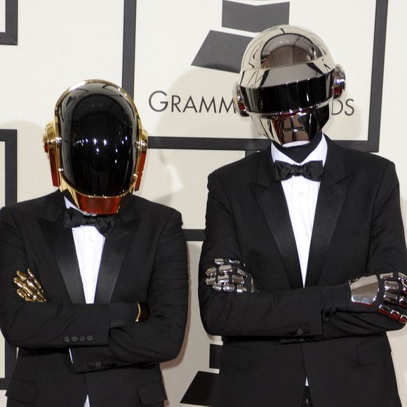 Daft Punk (Thomas Bangalter et Guy-Manuel de Homem-Christo) - 56eme ceremonie des Grammy Awards a Los Angeles