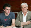 Jacques Weber et son fils Stanley - Tournoi de tennis de Roland-Garros. 2005.