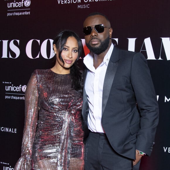 Gims et sa femme DemDem au photocall de la soirée "Unis comme jamais" au profit de l'Unicef, au pavillon Cambon à Paris. © Pierre Perusseau / Bestimage 