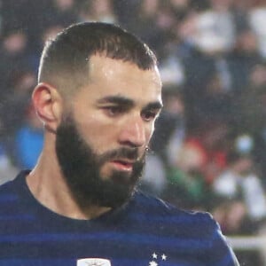 Karim Benzema - L'équipe de France bat la Finlande (2 - 0) lors des éliminatoires pour la Coupe du monde. Helsiniki. Le 16 novembre 2021. © Laurent Lairys / Panoramic / Bestimage